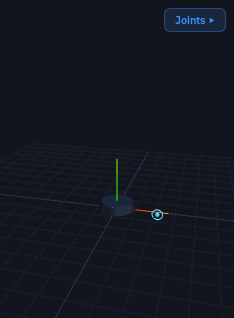 12-DOF quadruped robot wireframe